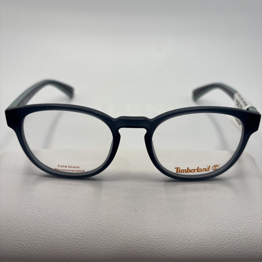 New Timberland TB1572 091 Matte Blue Round Eyeglasses Frame 50-19-140mm #C505